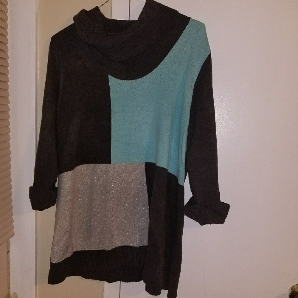 Cow neck sweater